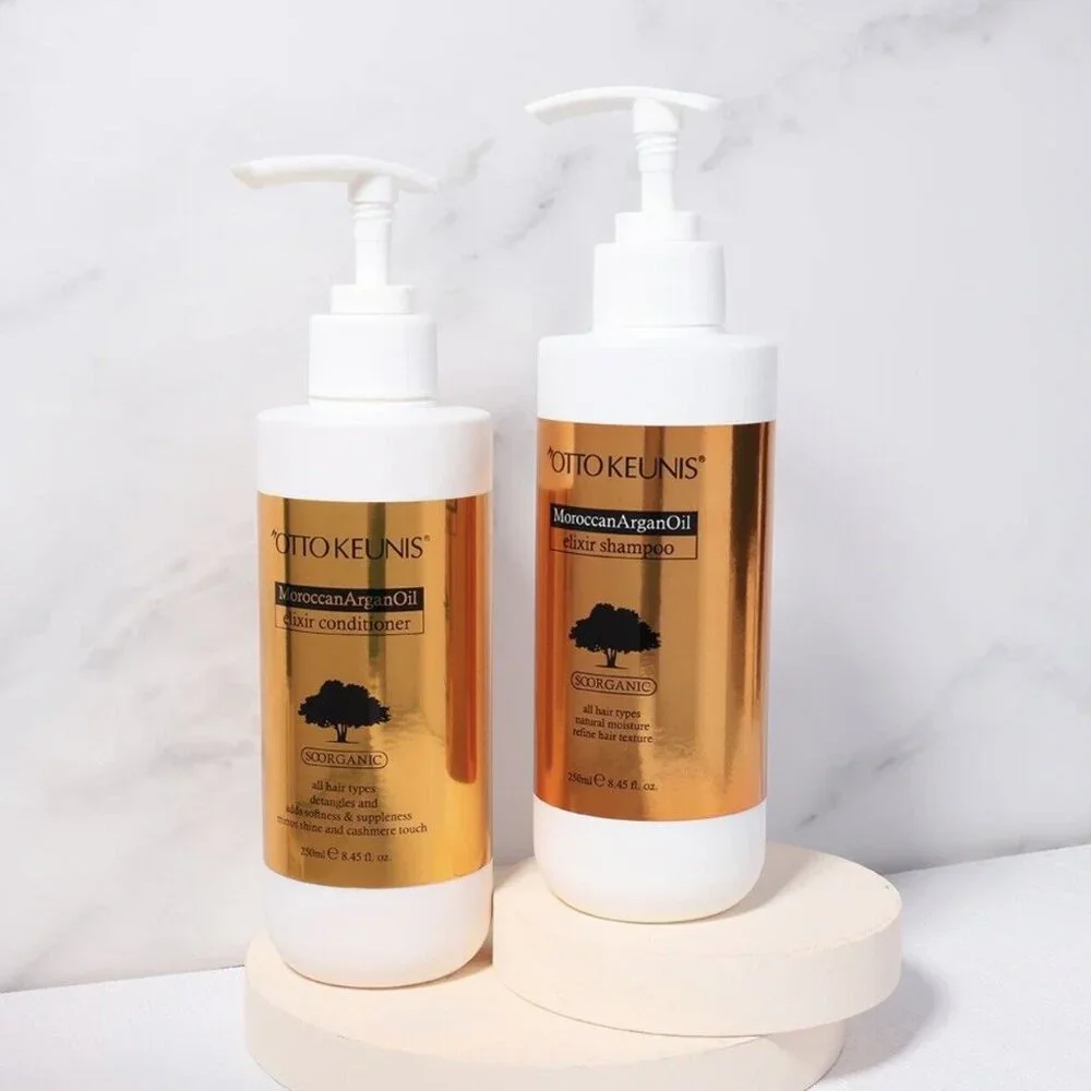 Otto Keunis Moroccan Argan Oil Elixir Shampoo &‎ Conditioner, Curly Hair, Mask.